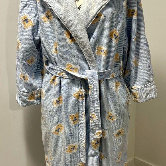 Women’s size M reversible hooded Flannel LaSenza Housecoat - Picture 7 of 9